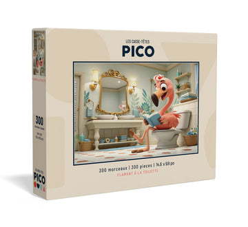 FLAMINGO AT THE TOILET