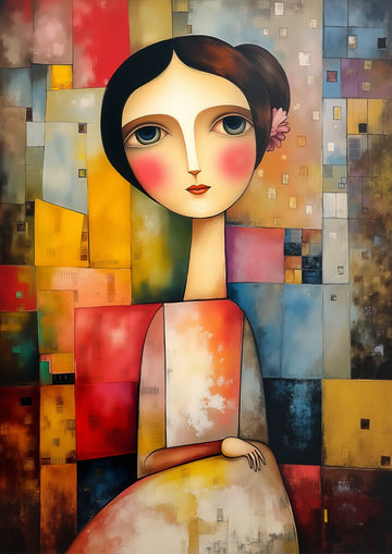 PORTRAIT DE FEMME CUBISTE